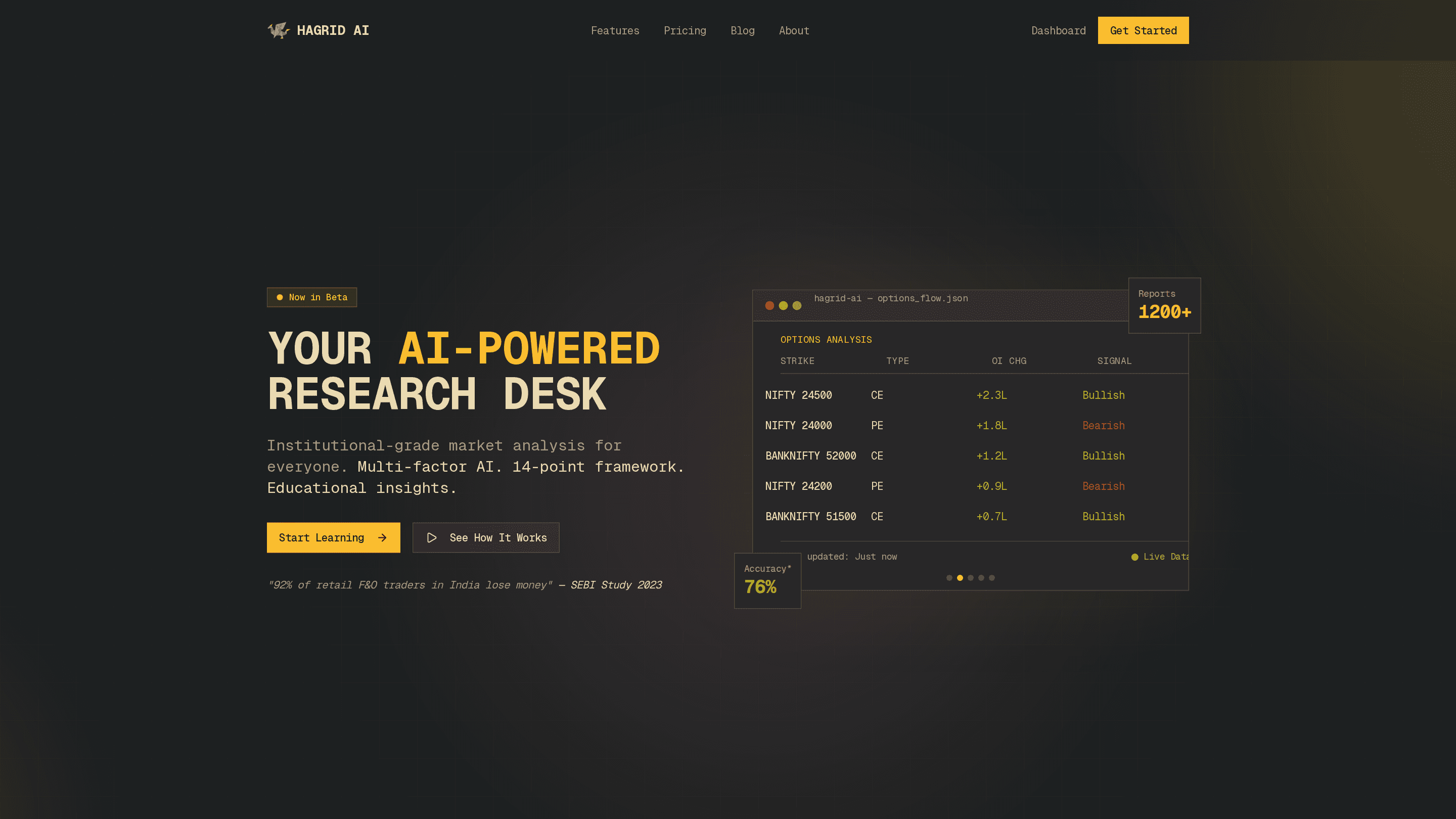 Hagrid AI — Landing Page